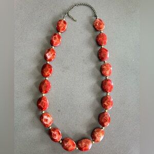 Desert Red Rocks Stone Necklace | Signed VCLM